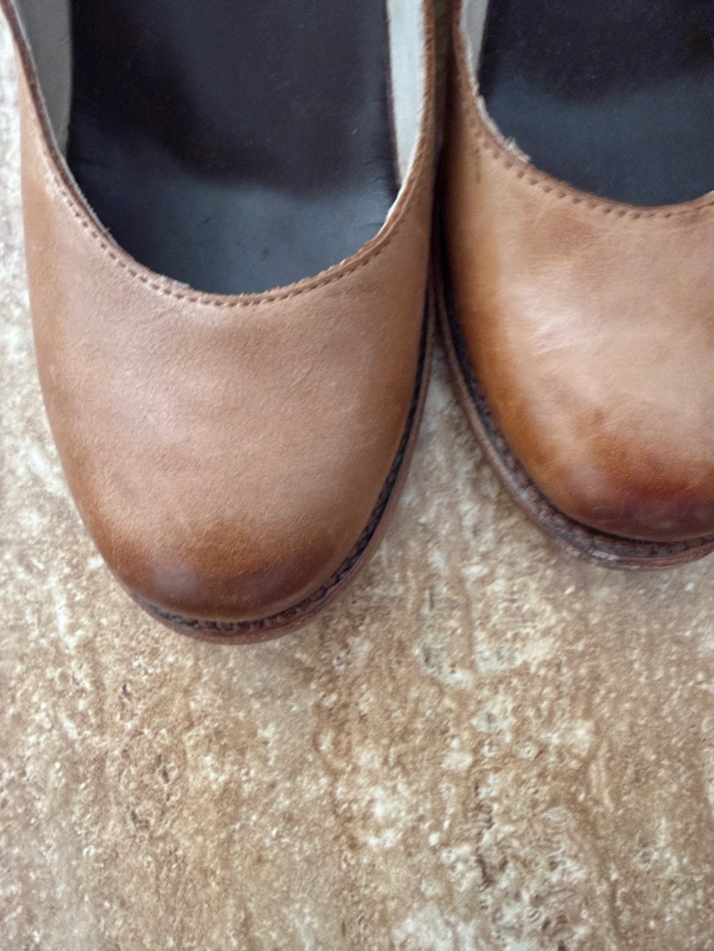 freebird Brown Leather Ankle-Strap Heels - Picture 7 of 8